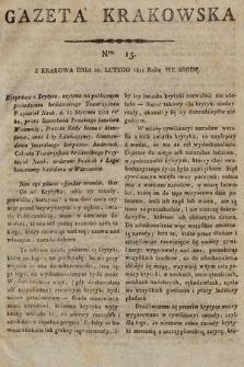 Gazeta Krakowska. 1811, nr 15