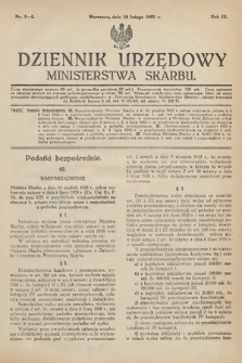 Dziennik Urzędowy Ministerstwa Skarbu. 1921, nr 5-6