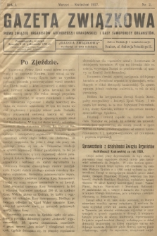 Gazeta Związkowa : pismo Związku Organistów Archidiecezji Krakowskiej i Kasy Samopomocy Organistów. R.1, 1927, nr 2