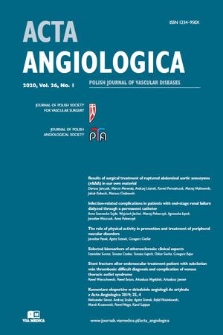 Acta Angiologica. Vol. 26, 2020, no. 1