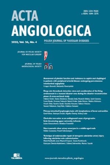 Acta Angiologica. Vol. 26, 2020, no. 4