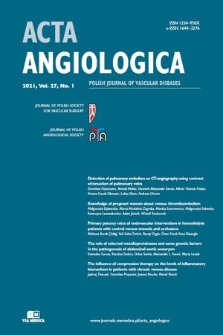 Acta Angiologica. Vol. 27, 2021, no. 1