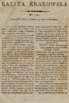 Gazeta Krakowska. 1811, nr 20