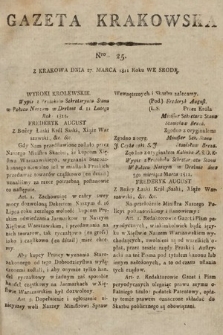 Gazeta Krakowska. 1811, nr 25