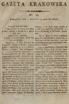 Gazeta Krakowska. 1811, nr 29