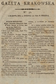 Gazeta Krakowska. 1811, nr 30
