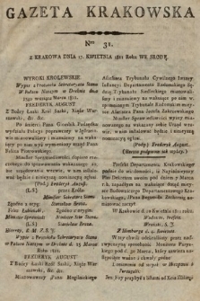 Gazeta Krakowska. 1811, nr 31