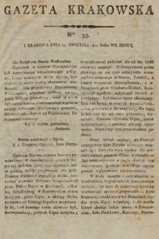 Gazeta Krakowska. 1811, nr 33