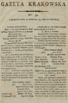 Gazeta Krakowska. 1811, nr 34