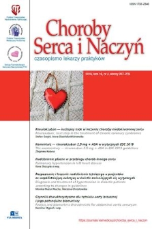 Choroby Serca i Naczyń : czasopismo lekarzy praktyków. T. 16, 2019, nr 4