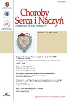 Choroby Serca i Naczyń : czasopismo lekarzy praktyków. T. 17, 2020, nr 4