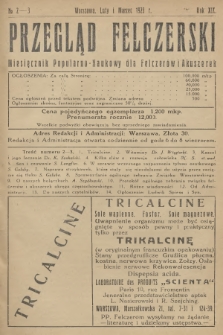 Przegląd Felczerski : miesięcznik popularno-naukowy dla felczerów i akuszerek. R.19, 1923, № 2-3