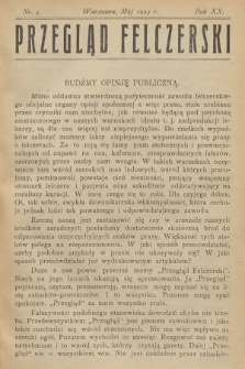 Przegląd Felczerski. R.20, 1924, № 5