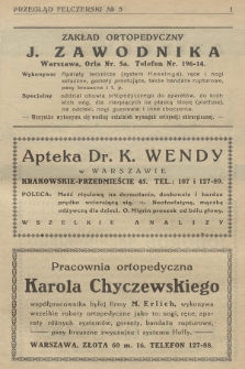 Przegląd Felczerski : oficjalny organ Centr. Związku Felczerów Rzeczypospolitej Polskiej. R.22, 1926, № 5