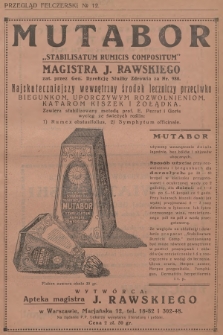 Przegląd Felczerski : oficjalny organ Centr. Związku Felczerów Rzeczypospolitej Polskiej. R.22, 1926, № 12 + dod.