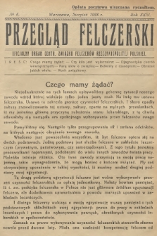 Przegląd Felczerski : oficjalny organ Centr. Związku Felczerów Rzeczypospolitej Polskiej. R.24, 1928, № 8