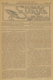 Sokół : organ Dzielnic Wielkopolskiej i Pomorskiej Związku Sokołów Polskich. R.22, 1923, nr 10