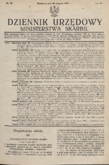 Dziennik Urzędowy Ministerstwa Skarbu. 1921, nr 29
