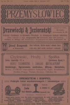 Przemysłowiec : tygodnik popularny dla spraw techniki i przemysłu. R.5, 1907, nr 2