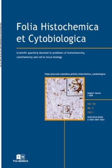 Folia Histochemica et Cytobiologica : scientific quarterly devoted to problems of histochemistry, cytochemistry and cell & tissue biology. Vol. 59, 2021, no. 2