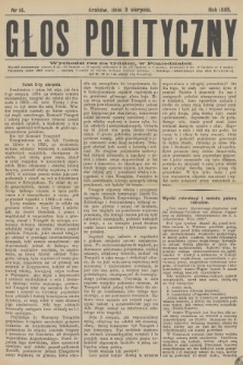 Głos Polityczny. R.1, 1885, nr 14