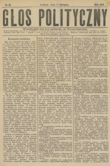 Głos Polityczny. R.1, 1885, nr 16