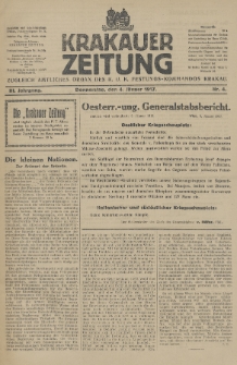Krakauer Zeitung : zugleich amtliches Organ des K. U. K. Festungs-Kommandos. 1917, nr 4