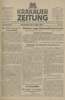Krakauer Zeitung : zugleich amtliches Organ des K. U. K. Festungs-Kommandos. 1917, nr 11