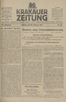 Krakauer Zeitung : zugleich amtliches Organ des K. U. K. Festungs-Kommandos. 1917, nr 50