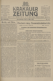 Krakauer Zeitung : zugleich amtliches Organ des K. U. K. Festungs-Kommandos. 1917, nr 67