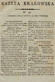 Gazeta Krakowska. 1811, nr 52