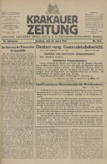 Krakauer Zeitung : zugleich amtliches Organ des K. U. K. Festungs-Kommandos. 1917, nr 104