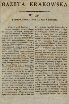 Gazeta Krakowska. 1811, nr 54