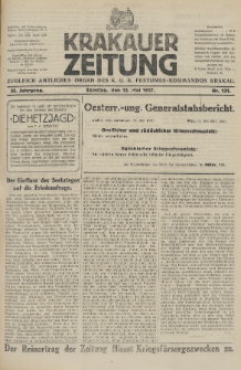 Krakauer Zeitung : zugleich amtliches Organ des K. U. K. Festungs-Kommandos. 1917, nr 131