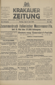 Krakauer Zeitung : zugleich amtliches Organ des K. U. K. Festungs-Kommandos. 1917, nr 158