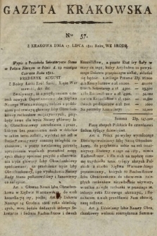 Gazeta Krakowska. 1811, nr 57