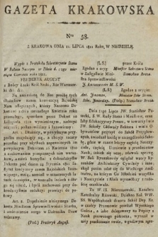 Gazeta Krakowska. 1811, nr 58