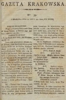Gazeta Krakowska. 1811, nr 59