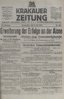 Krakauer Zeitung : zugleich amtliches organ K. u. K. Militär-Kommandos Krakau. 1918, nr 146