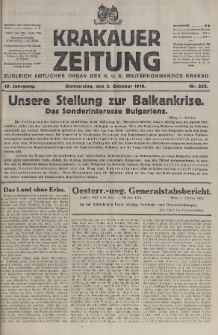 Krakauer Zeitung : zugleich amtliches organ K. u. K. Militär-Kommandos Krakau. 1918, nr 265