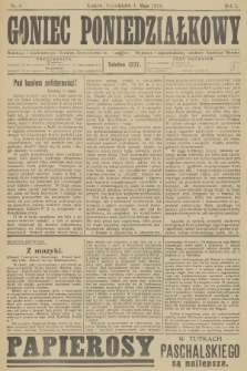 Goniec Poniedziałkowy. R.1, 1911, nr 4