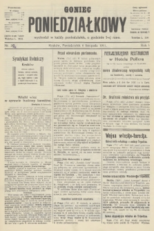 Goniec Poniedziałkowy. R.1, 1911, nr 32