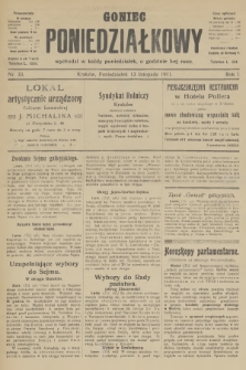 Goniec Poniedziałkowy. R.1, 1911, nr 33