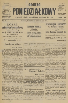 Goniec Poniedziałkowy. R.1, 1911, nr 34