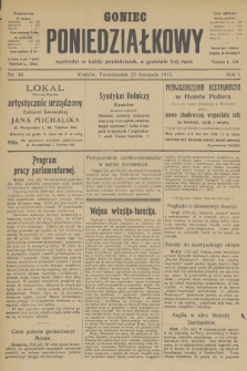 Goniec Poniedziałkowy. R.1, 1911, nr 35