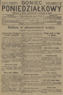 Goniec Poniedziałkowy. R.2, 1912, nr 42