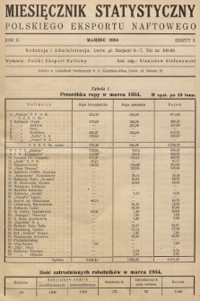 Miesięcznik Statystyczny Polskiego Eksportu Naftowego. R.2, 1934, z. 3