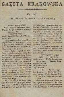 Gazeta Krakowska. 1811, nr 66