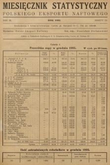 Miesięcznik Statystyczny Polskiego Eksportu Naftowego. R.3, 1935, z. 12
