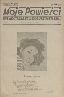 Moje Powieści : ilustrowany tygodnik dla wszystkich. R.3, 1935, nr 5